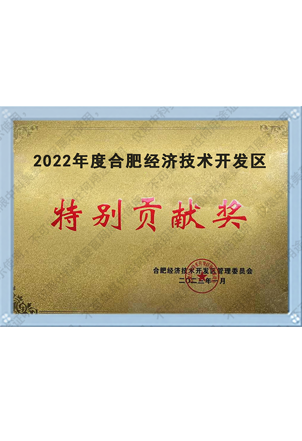2022年度合肥經濟技術開發區特別貢獻獎